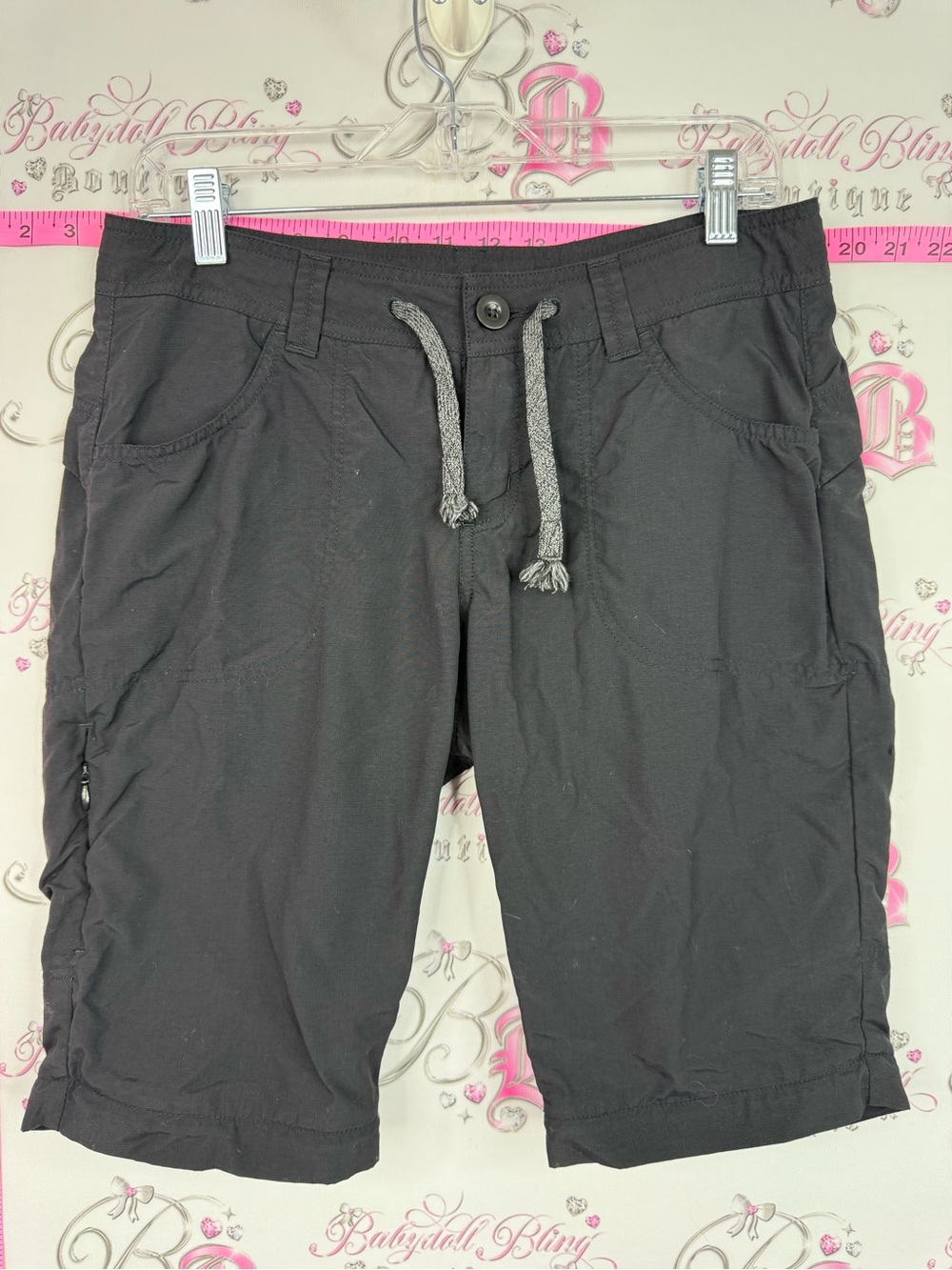 MEC shorts long style Black Drawstring Hybrid Shorts